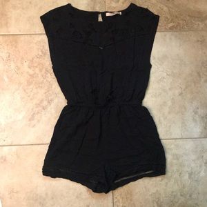 Forever21 black lace romper